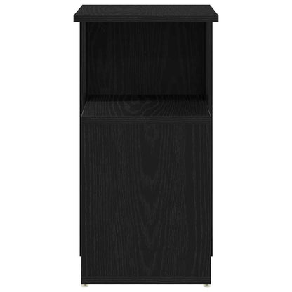 Bijzettafel Wesley - 36x30x56 cm - zwart eiken