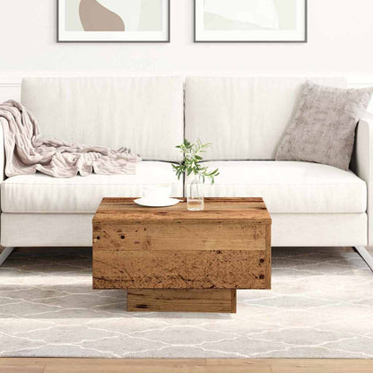 Salontafel Niels - 55 x 55 x 31 cm - oud hout
