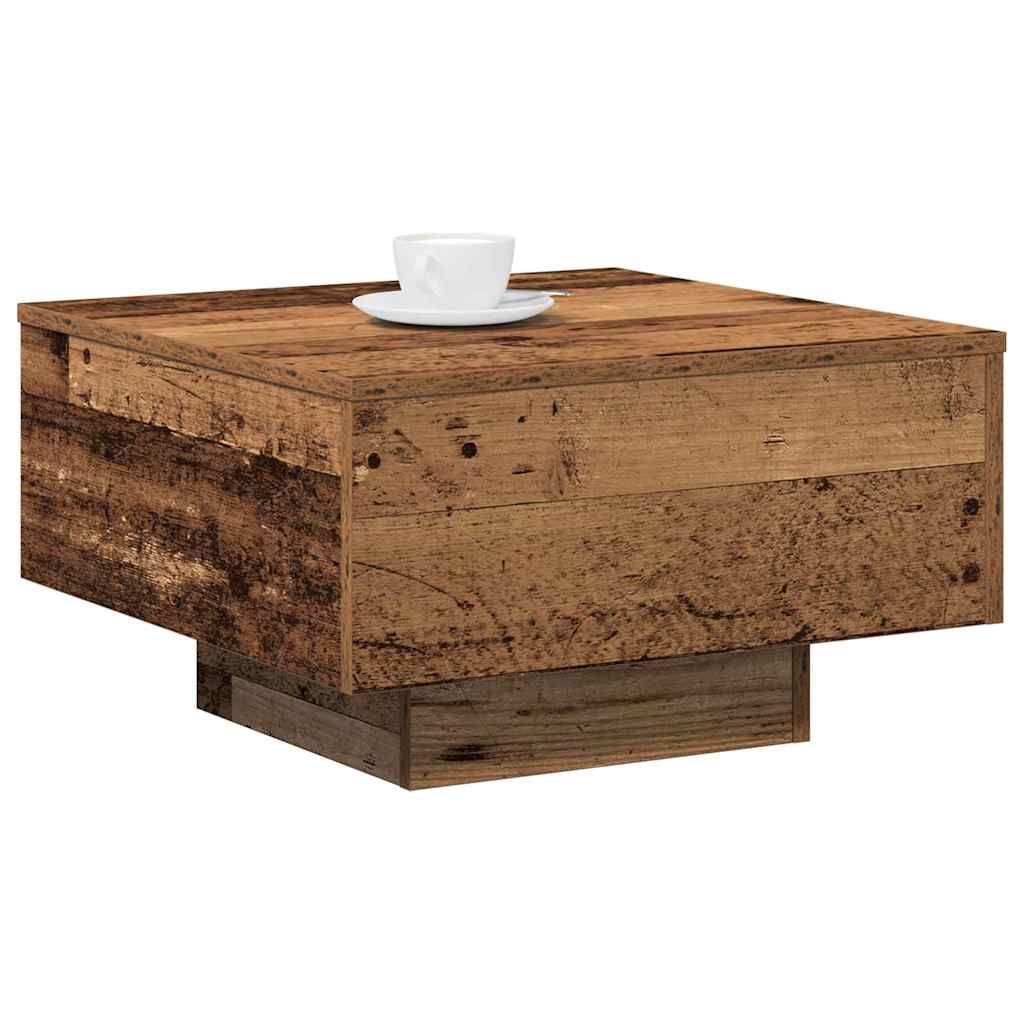 Salontafel Niels - 55 x 55 x 31 cm - oud hout
