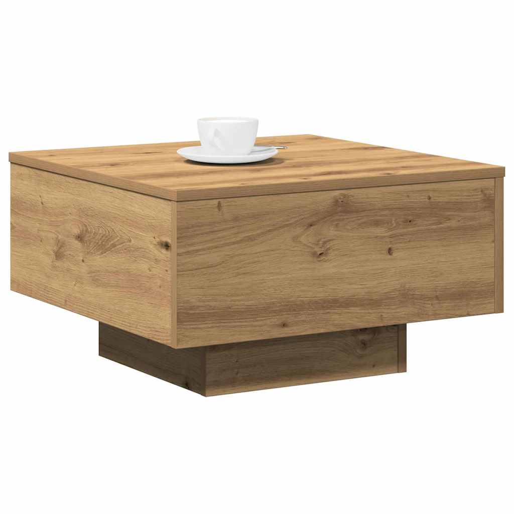 Salontafel Niels - 55 x 55 x 31 cm - artisanaal eiken