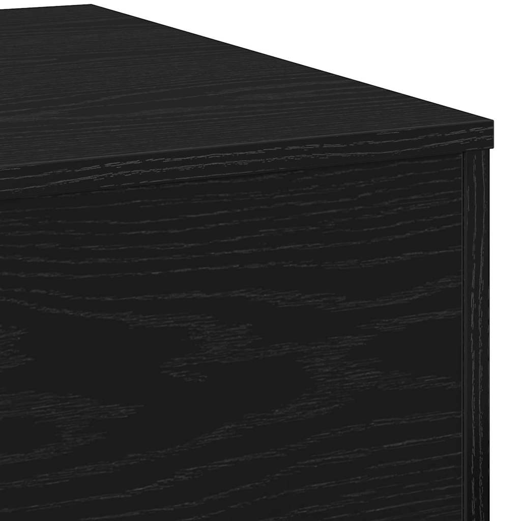 Salontafel Niels - 55 x 55 x 31 cm - zwart eiken