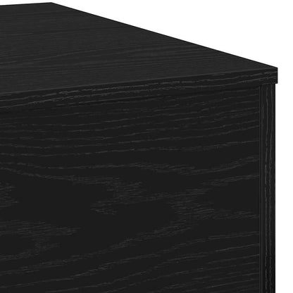 Salontafel Niels - 55 x 55 x 31 cm - zwart eiken