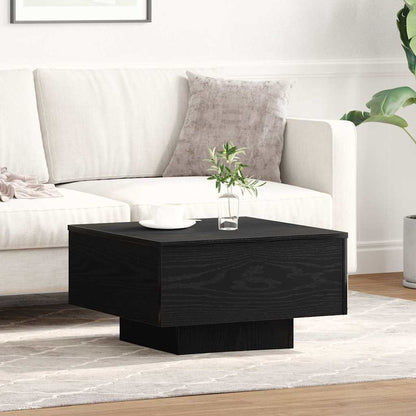 Salontafel Niels - 55 x 55 x 31 cm - zwart eiken