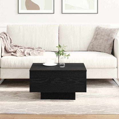 Salontafel Niels - 55 x 55 x 31 cm - zwart eiken