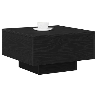 Salontafel Niels - 55 x 55 x 31 cm - zwart eiken