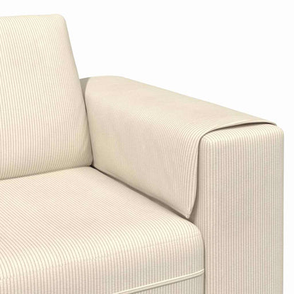 Bank Crème 250 x 188 x 76 cm Katoen Stof