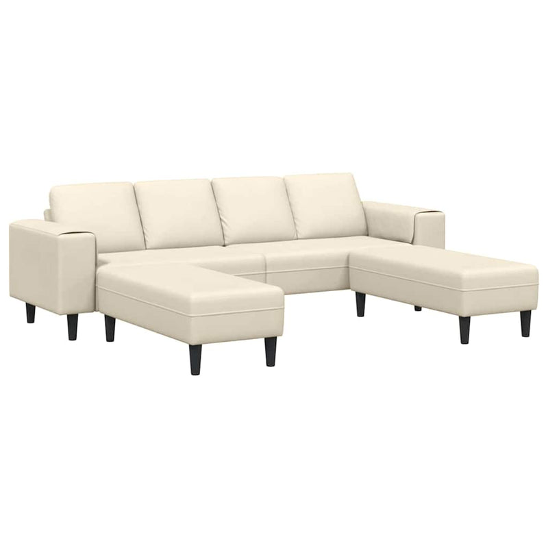 Bank Crème 250 x 188 x 76 cm Katoen Stof – extra afbeelding