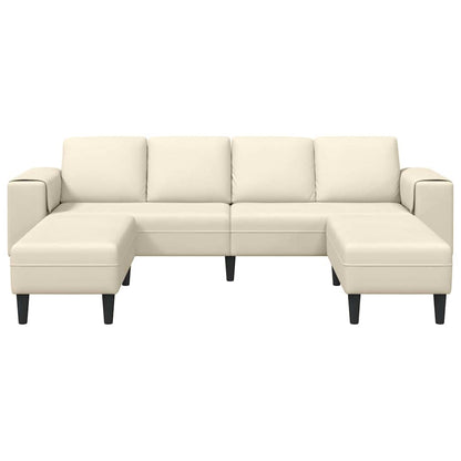 Bank Crème 250 x 188 x 76 cm Katoen Stof