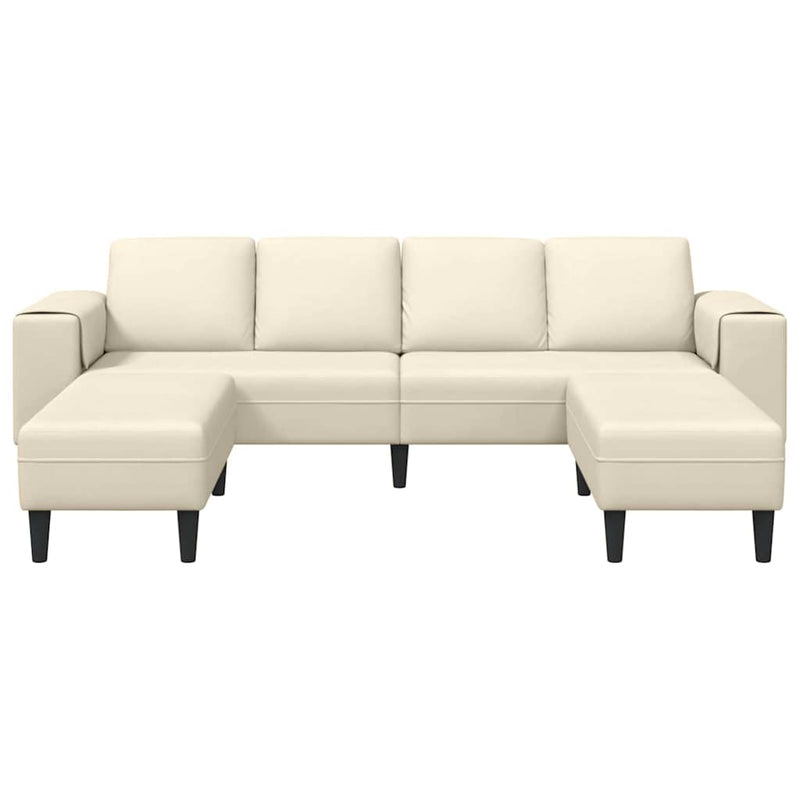 Bank Crème 250 x 188 x 76 cm Katoen Stof
