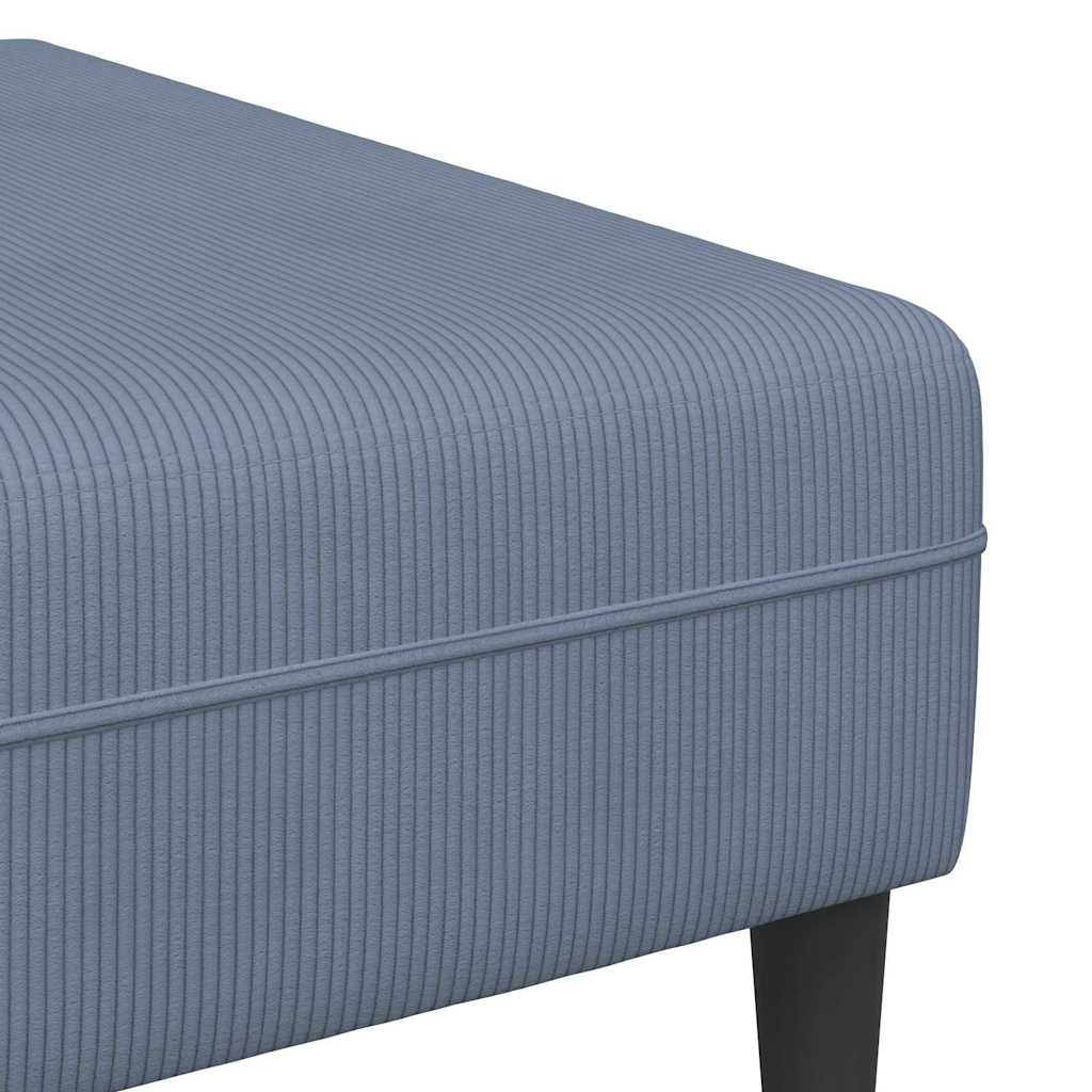 Bank Blauw 250 x 188 x 76 cm Katoen Stof