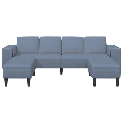 Bank Blauw 250 x 188 x 76 cm Katoen Stof