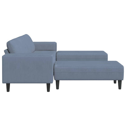 Bank Blauw 250 x 188 x 76 cm Katoen Stof