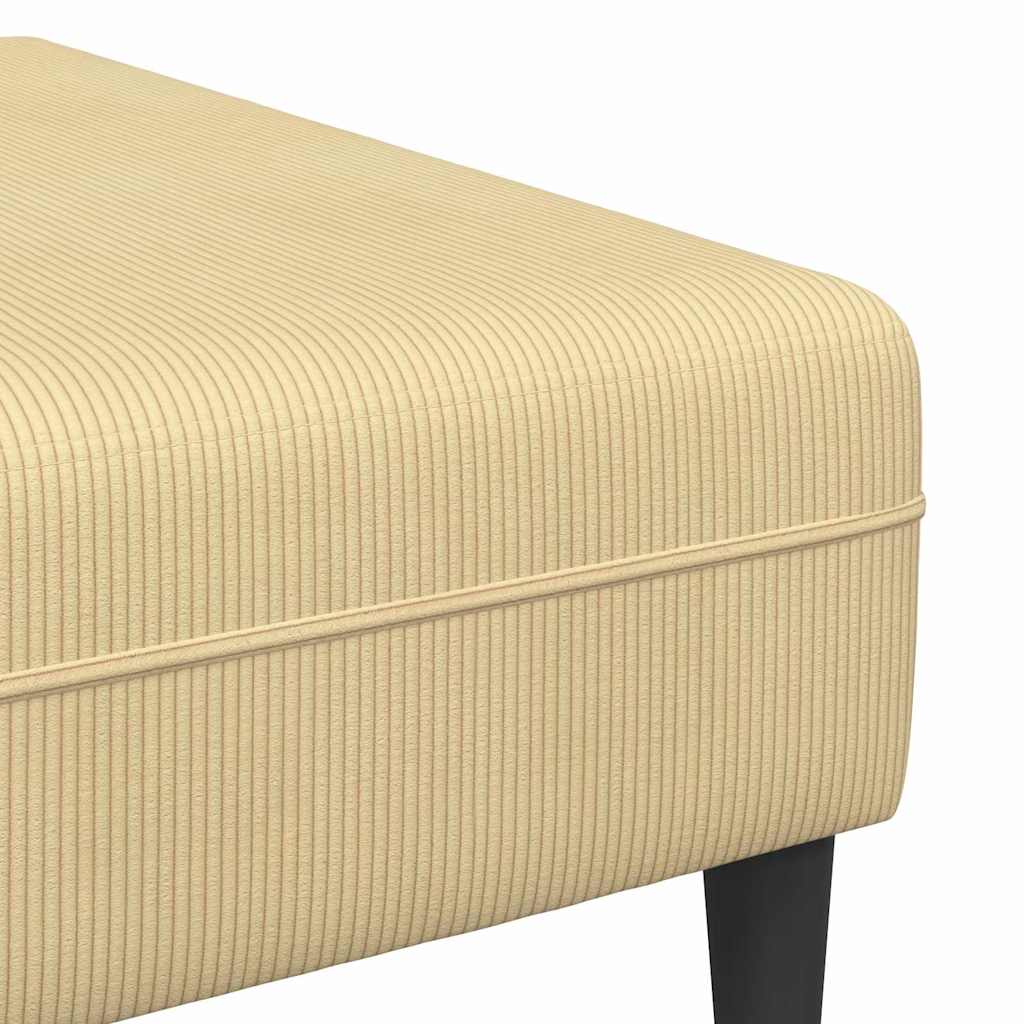 Bank Grijs groen 250 x 188 x 76 cm Katoen Stof