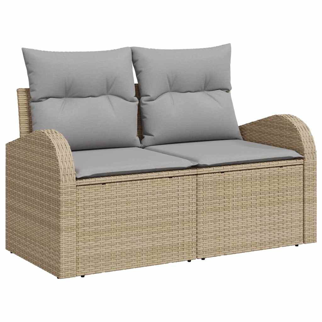 Tuinset Tuur - 9-delig - met opslag - beige en grijs
