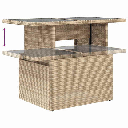 Tuinset Tuur - 9-delig - met opslag - beige en grijs