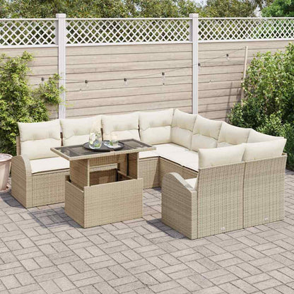 Tuinset Tuur - 9-delig - met opslag - beige