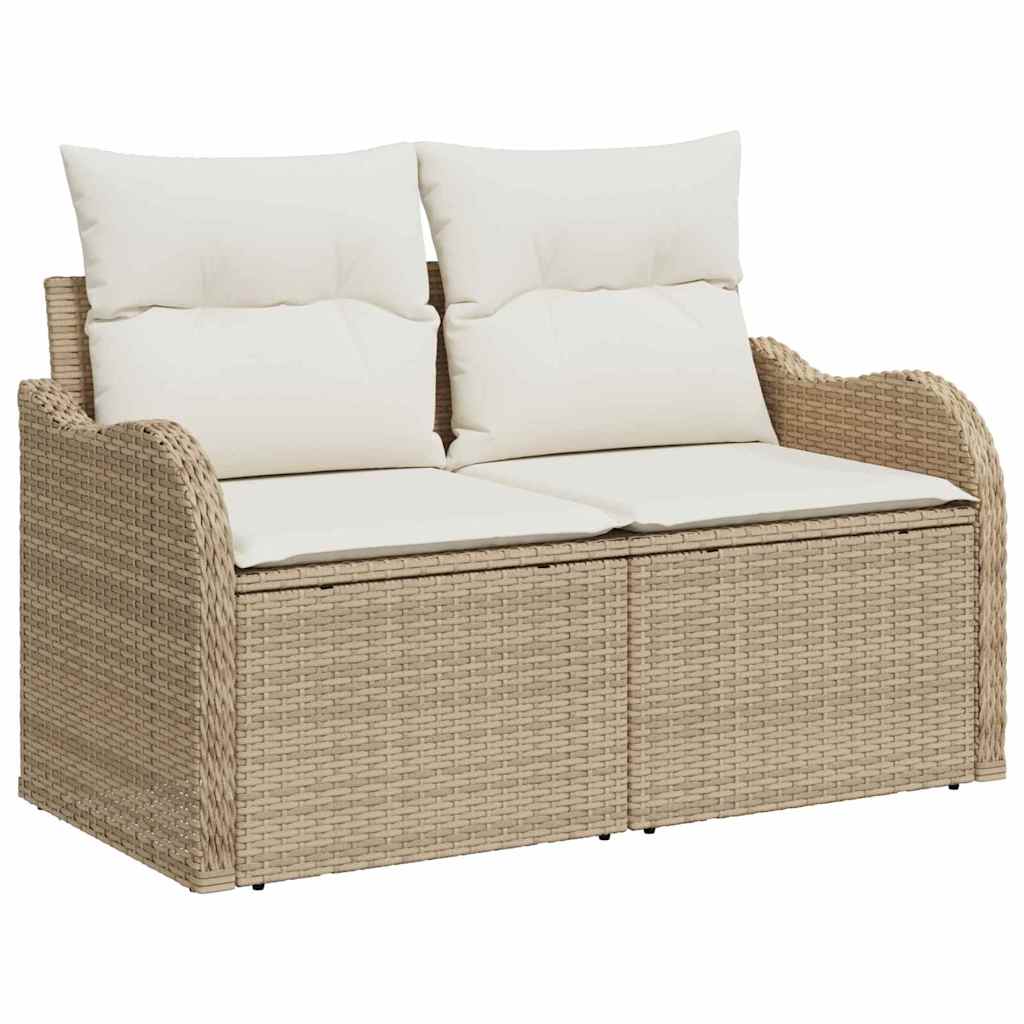 Tuinbank Matthijs - 4-delig - met opslag - beige en wit
