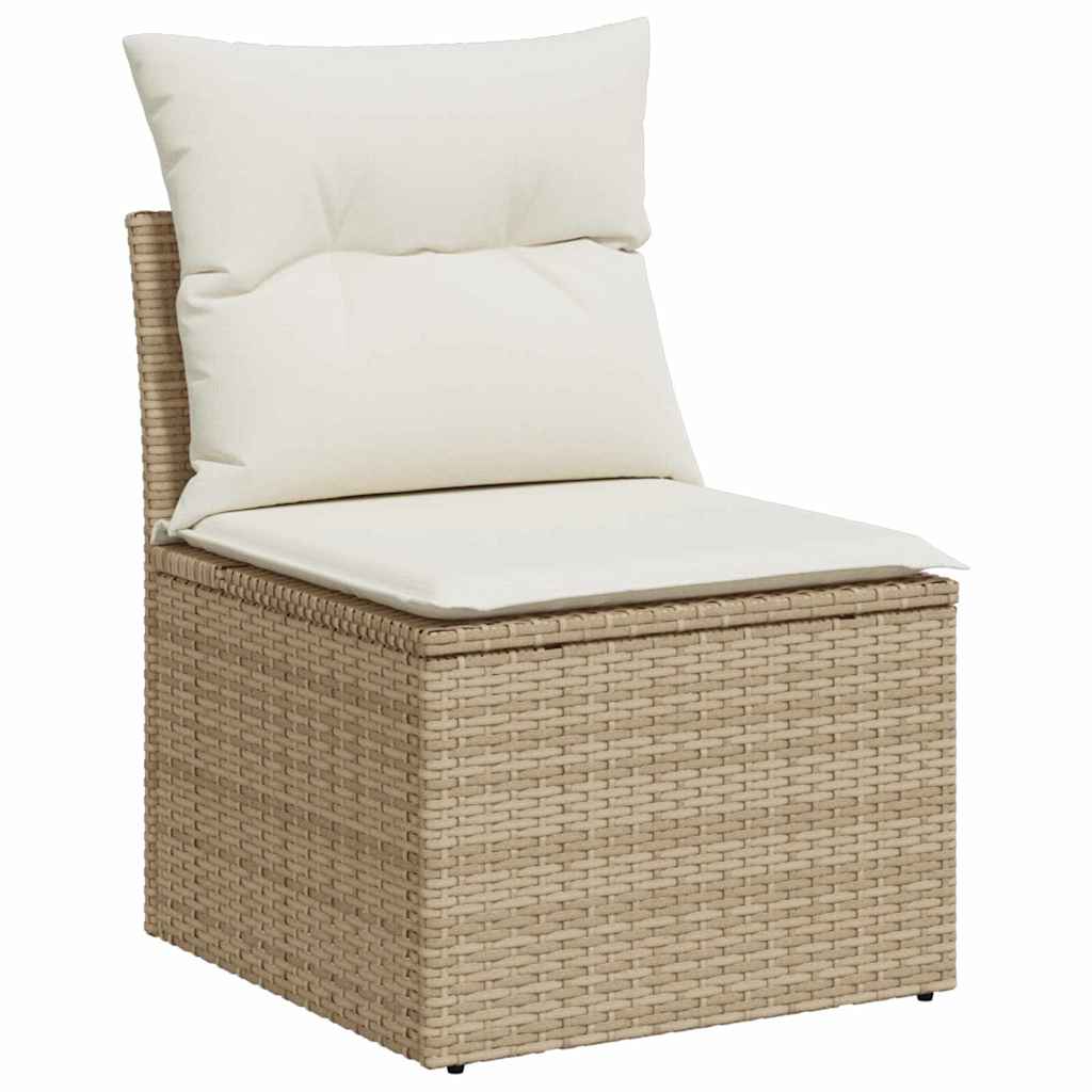 Tuinbank Matthijs - 4-delig - met opslag - beige en wit
