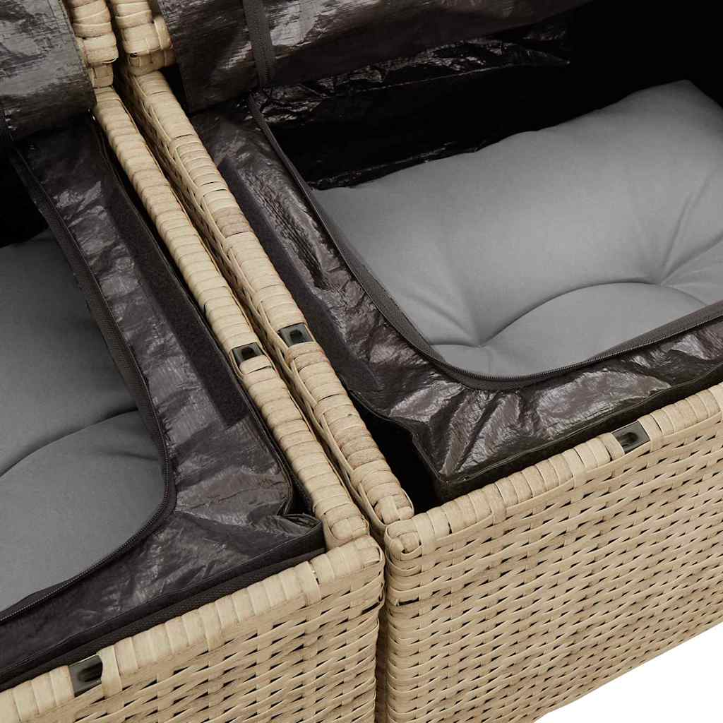 Tuinset Guus - 10-delig - met opslag - beige en lichtgrijs