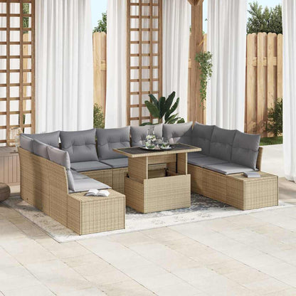Tuinset Guus - 10-delig - met opslag - beige en lichtgrijs