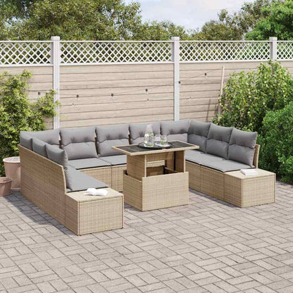 Tuinset Guus - 10-delig - met opslag - beige en lichtgrijs