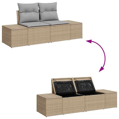 Tuinset Guus - 10-delig - met opslag - beige en lichtgrijs