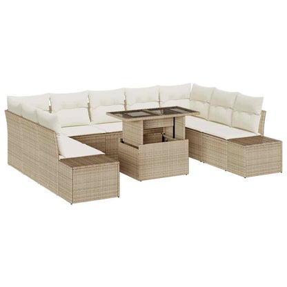 Tuinset Guus - 10-delig - met opslag - beige en wit