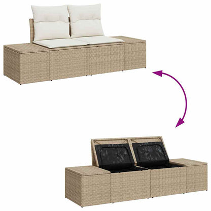 Tuinset Guus - 10-delig - met opslag - beige en wit