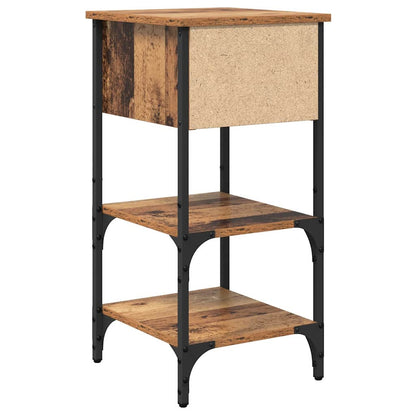 Nachtkastje met lade Bruin 33,5 x 36 x 70 cm Geconstrueerd hout