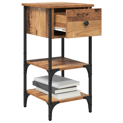 Nachtkastje met lade Bruin 33,5 x 36 x 70 cm Geconstrueerd hout