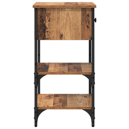 Nachtkastje met lade Bruin 33,5 x 36 x 70 cm Geconstrueerd hout