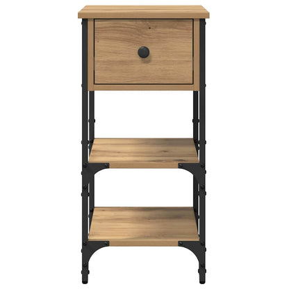 Nachtkastje met lade Bruin 33,5 x 36 x 70 cm Geconstrueerd hout