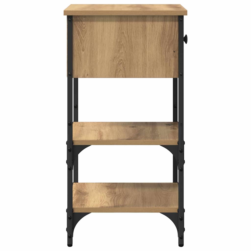 Nachtkastje met lade Bruin 33,5 x 36 x 70 cm Geconstrueerd hout