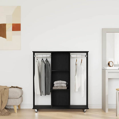 Kledingkast Met Wielen 102X38X110 Cm Bewerkt Hout