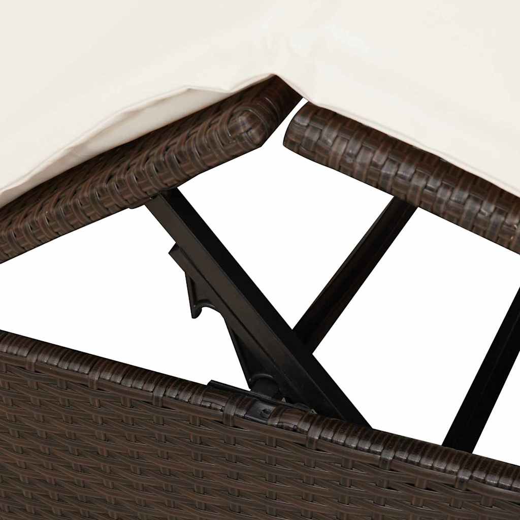 Ligbed Bo - 205 x 129 x 200 cm - verstelbaar - bruin