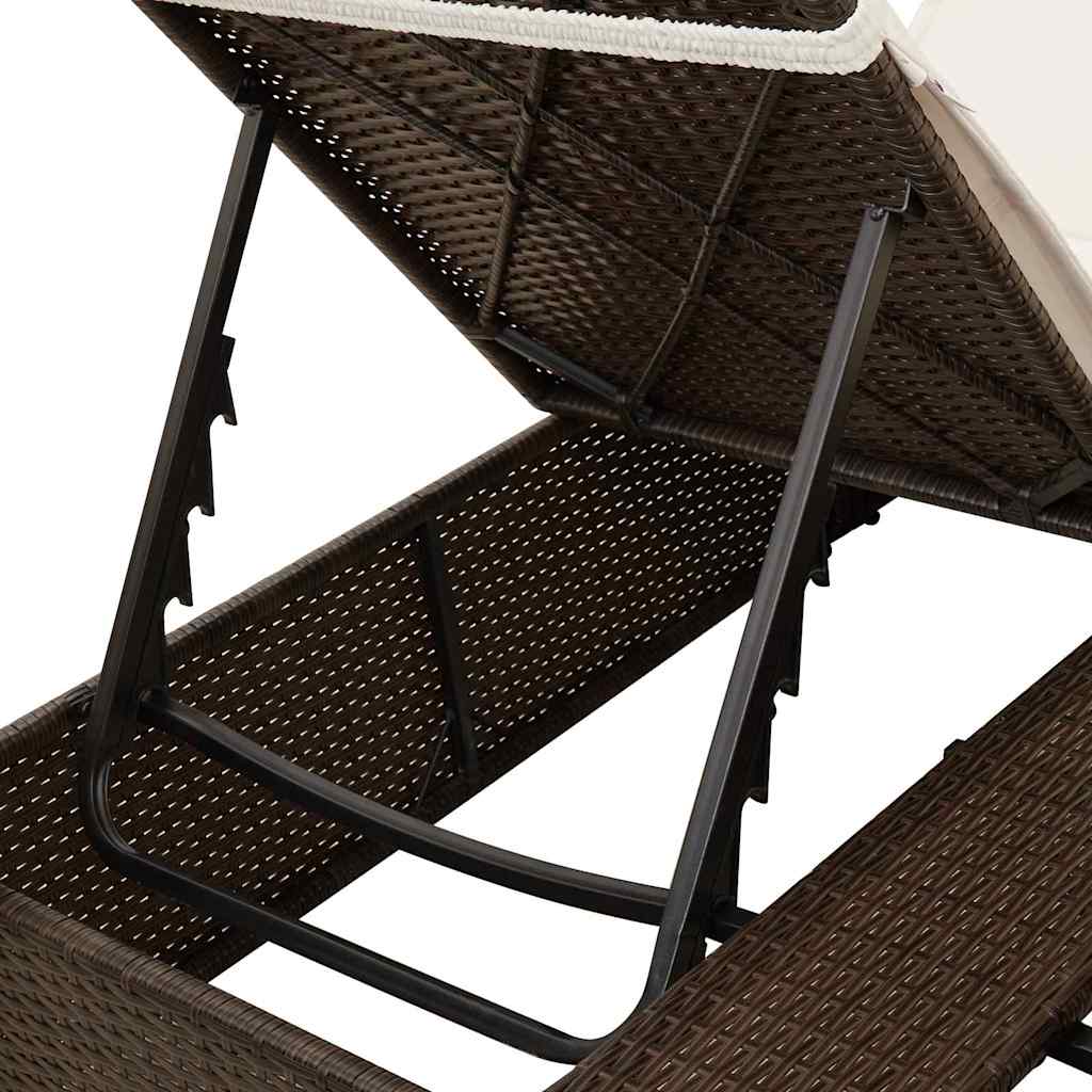 Ligbed Bo - 205 x 129 x 200 cm - verstelbaar - bruin