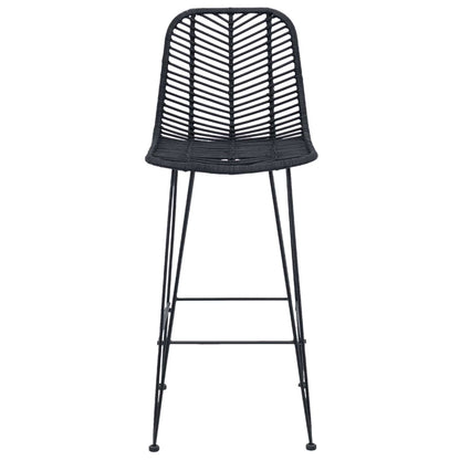 Barkruk 2 pcs 44 x 52 x 111 cm Riet en IJzer