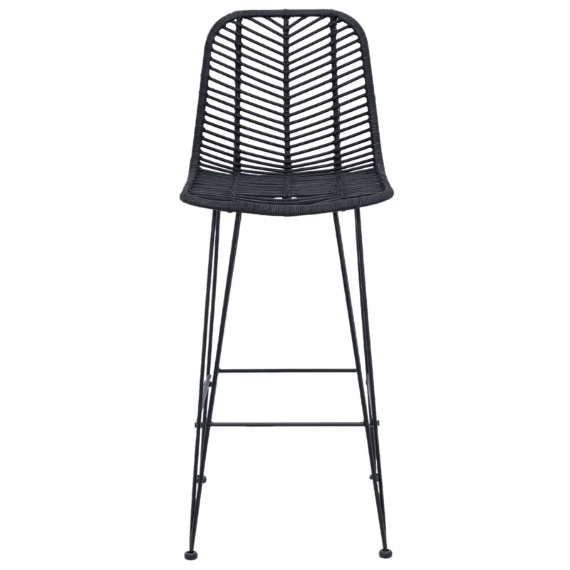 Barkruk 2 pcs 44 x 52 x 111 cm Riet en IJzer