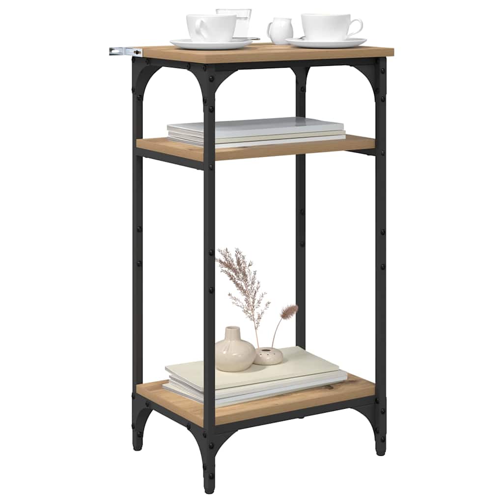 Bijzettafel Hudson - Bewerkt hout