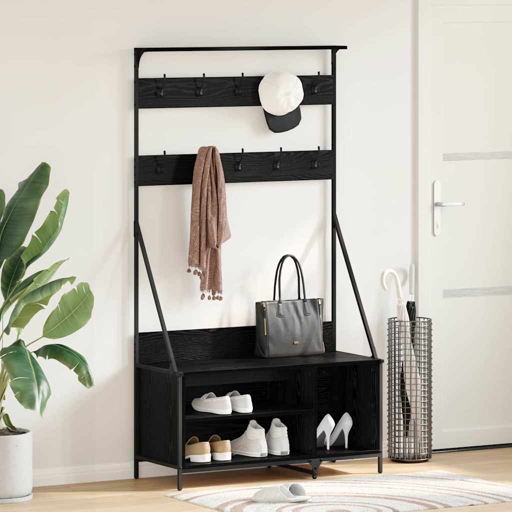 Kledingrek Met Schoenenrek 100X41X184 Cm Kleurig