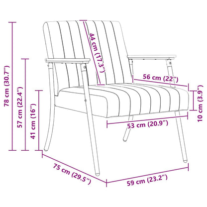 Fauteuil Elske - fluweel
