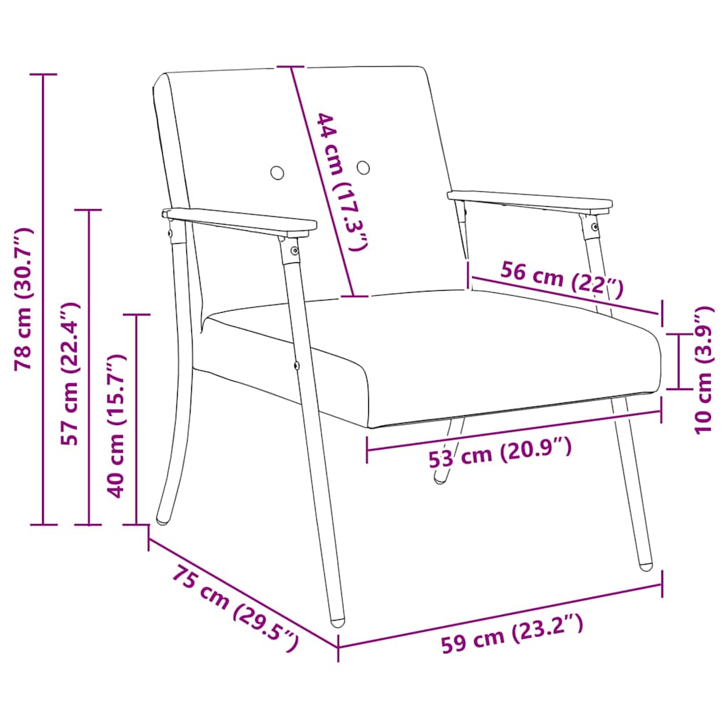 Fauteuil Crème Krullend Wol-achtig Stof