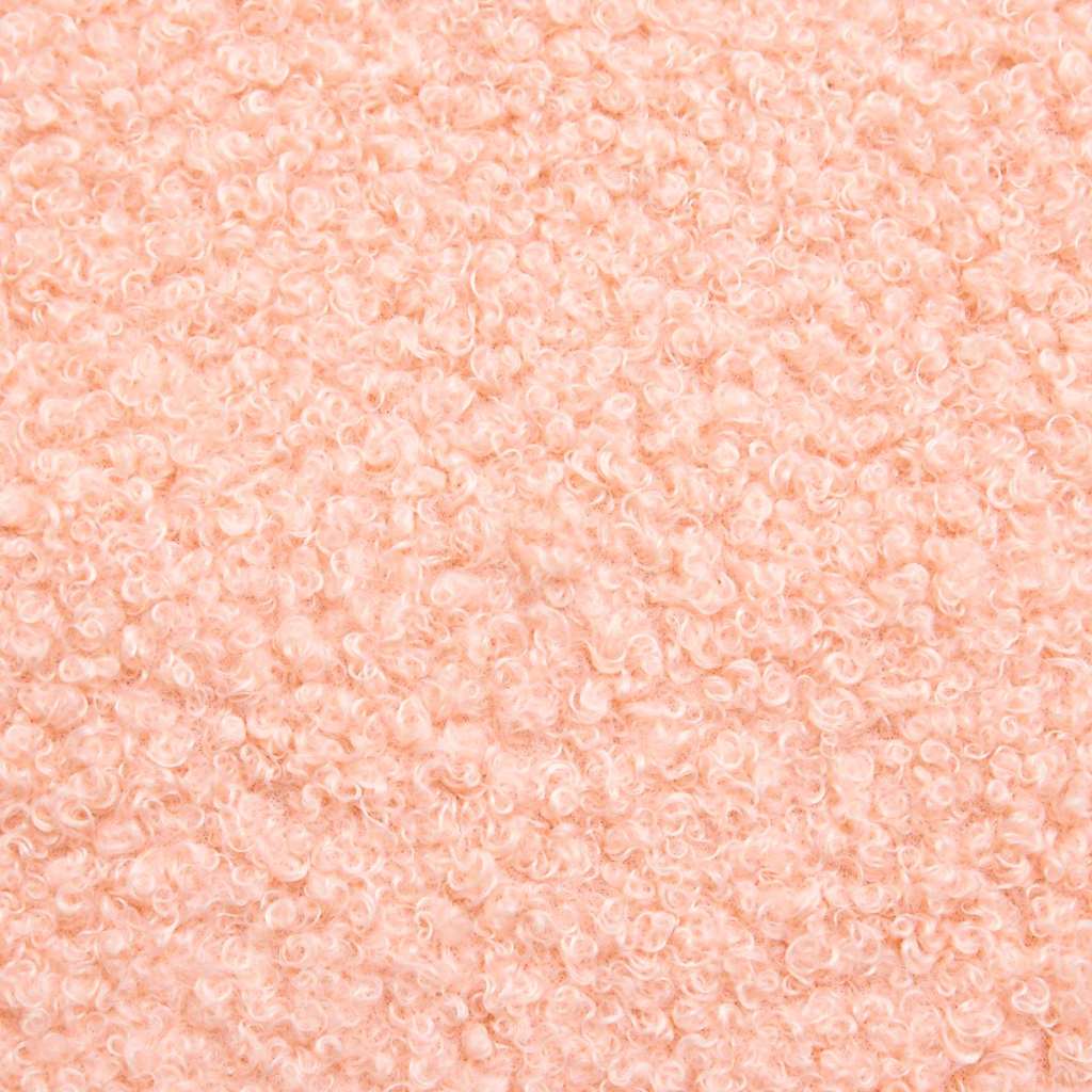 Fauteuil Roze Krullend Wol-achtig Stof