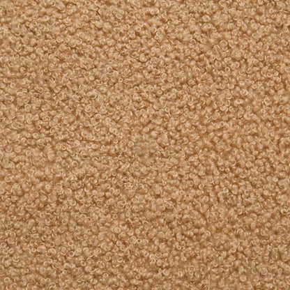 Fauteuil Beige Krullend Wol-achtig Stof