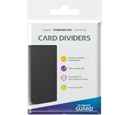 Ultimate Guard Card Dividers Standard Size Zwart 10 Stuks