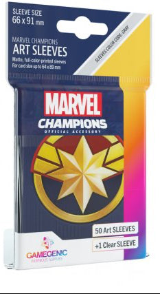 Gamegenic Marvel Champions Sleeves Captain Marvel 51 Stuks