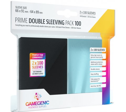 Gamegenic Prime Double Sleeving Pack 100 Stuks