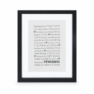 VTwonen Fotolijst Hout Zwart 37x25 cm | Retourdeal 30%