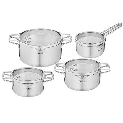 Tefal Nordica Pannenset 4 delig RVS