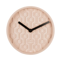 Karlsson Wandklok Honeycomb roze | Retourdeal 24% korting